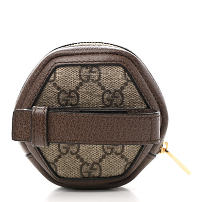 Gucci GG Supreme Monogram Web Ophidia Wrist Pouch Beige New Acero 3 of 7