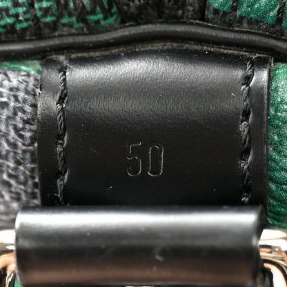 Louis Vuitton Damier Graphite Pixel Keepall Bandouliere 50 Vert 6 of 17