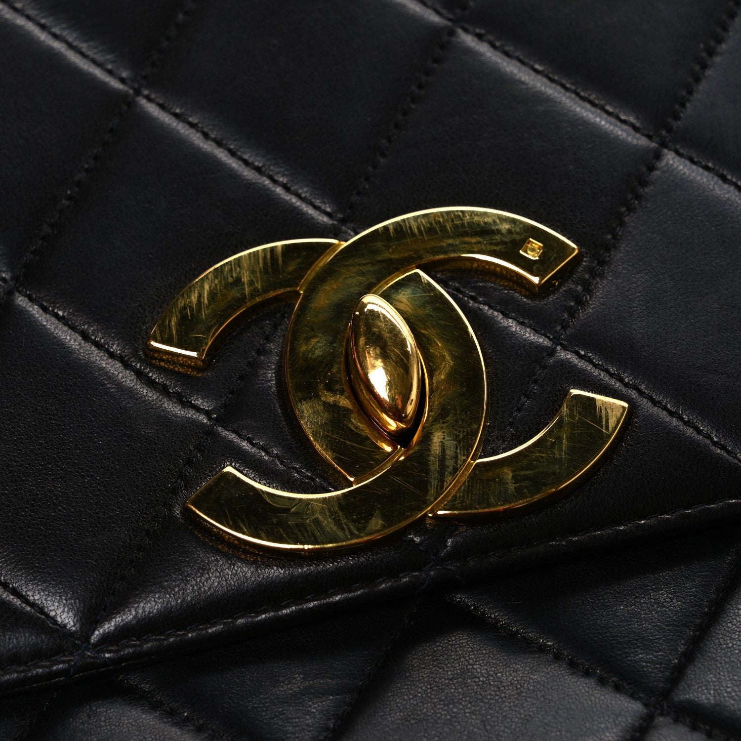 Chanel Lambskin Quilted Medium Single Flap Black 12 of 12