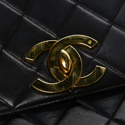 Chanel Lambskin Quilted Medium Single Flap Black 12 of 12