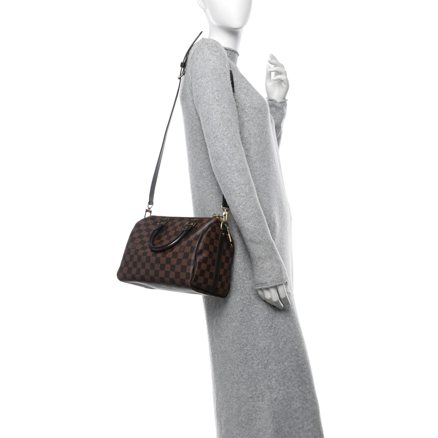 Louis Vuitton Damier Ebene Speedy Bandouliere 25 3 of 10