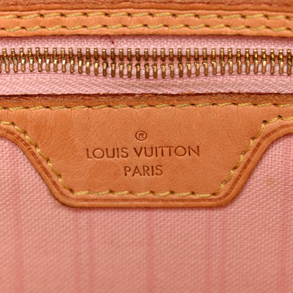 Louis Vuitton Damier Azur Delightful MM Rose Ballerine 6 of 14