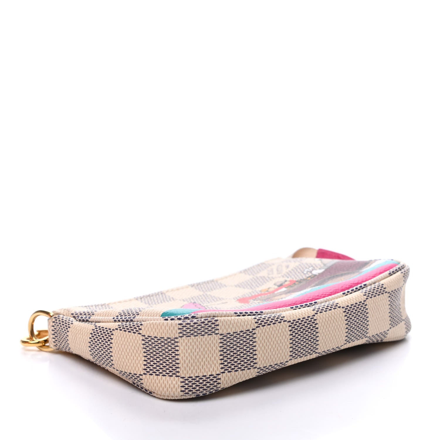Louis Vuitton Damier Azur 2015 Christmas Animation Mini Pochette Accessories 4 of 10