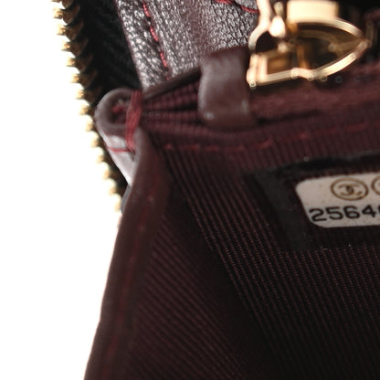 Chanel Lambskin Quilted Small Zip Around Wallet Black 7 of 13