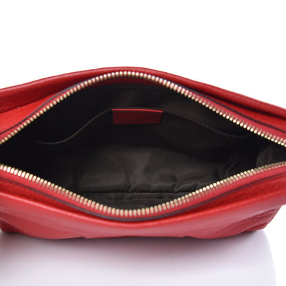 Gucci Pebbled Calfskin Soho Cosmetic Case Tabasco Red 5 of 9