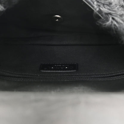 Chanel Lambskin Quilted Fur Paris Dallas Double Flap Bag Black 5 of 13