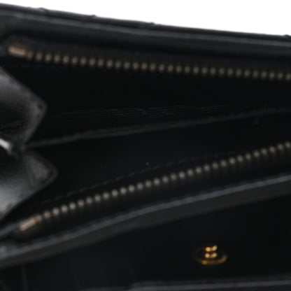 Gucci Calfskin Matelasse GG Marmont Card Case Wallet Black 6 of 8