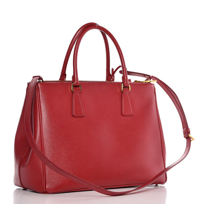 Prada Saffiano Medium Galleria Double Zip Tote Fuoco 4 of 9