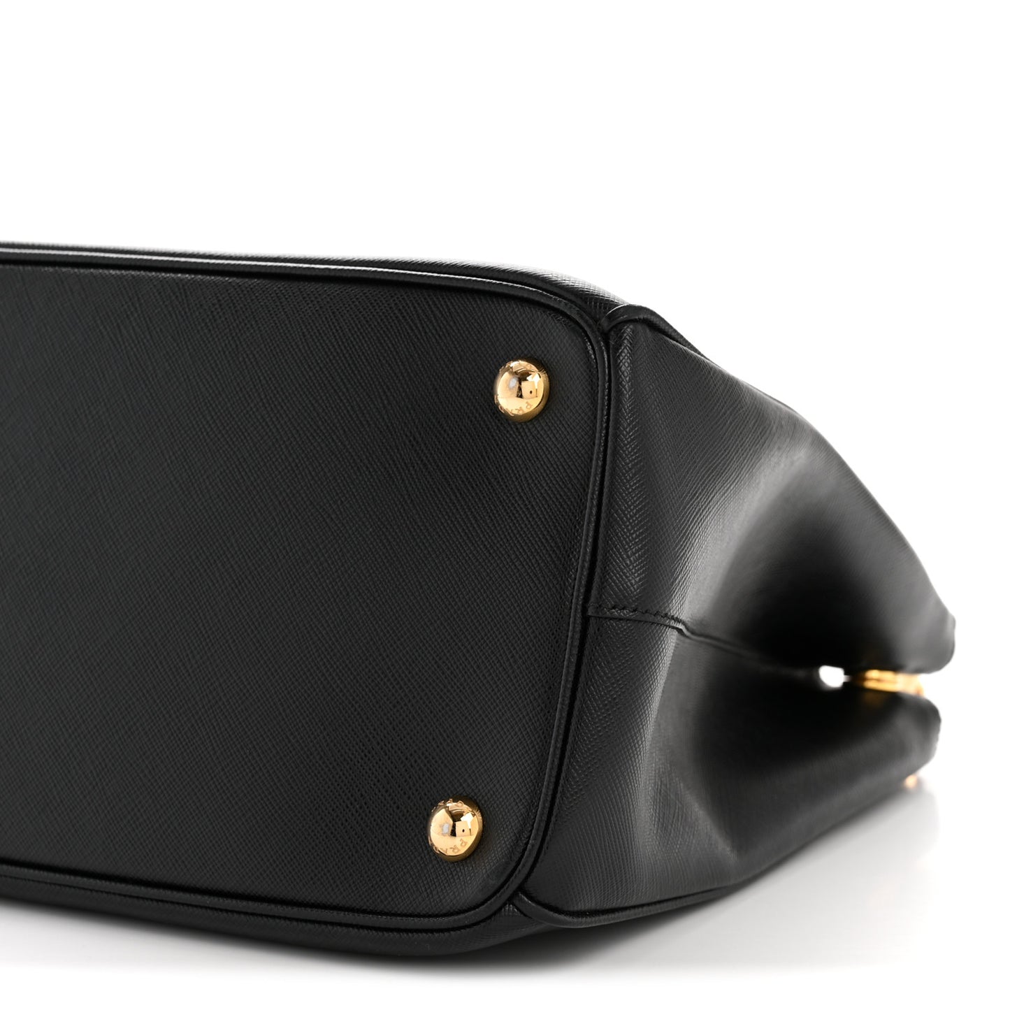 Saffiano Lux Large Galleria Double Zip Tote Black