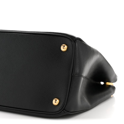Prada Saffiano Lux Large Galleria Double Zip Tote Black 10 of 13