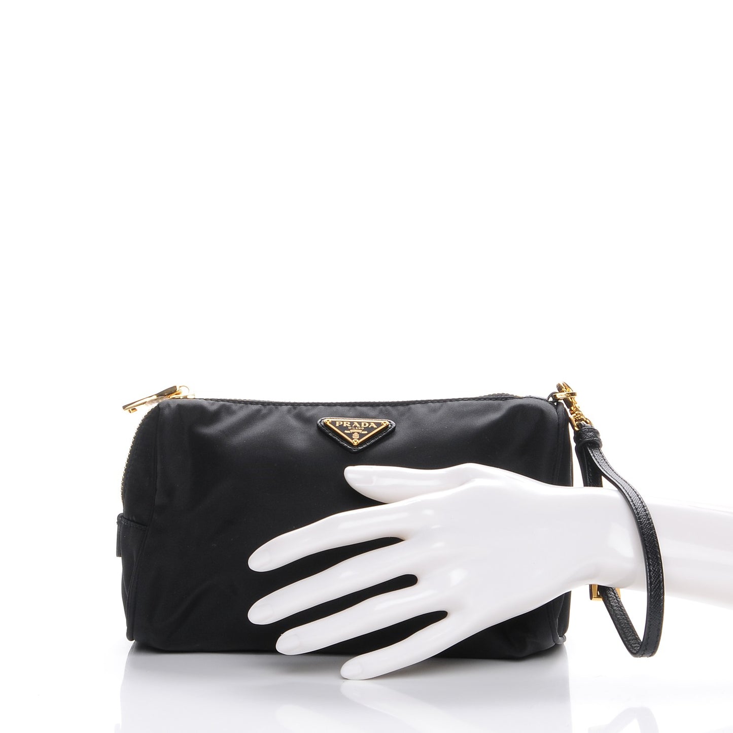 Tessuto Nylon Wristlet Nero Black
