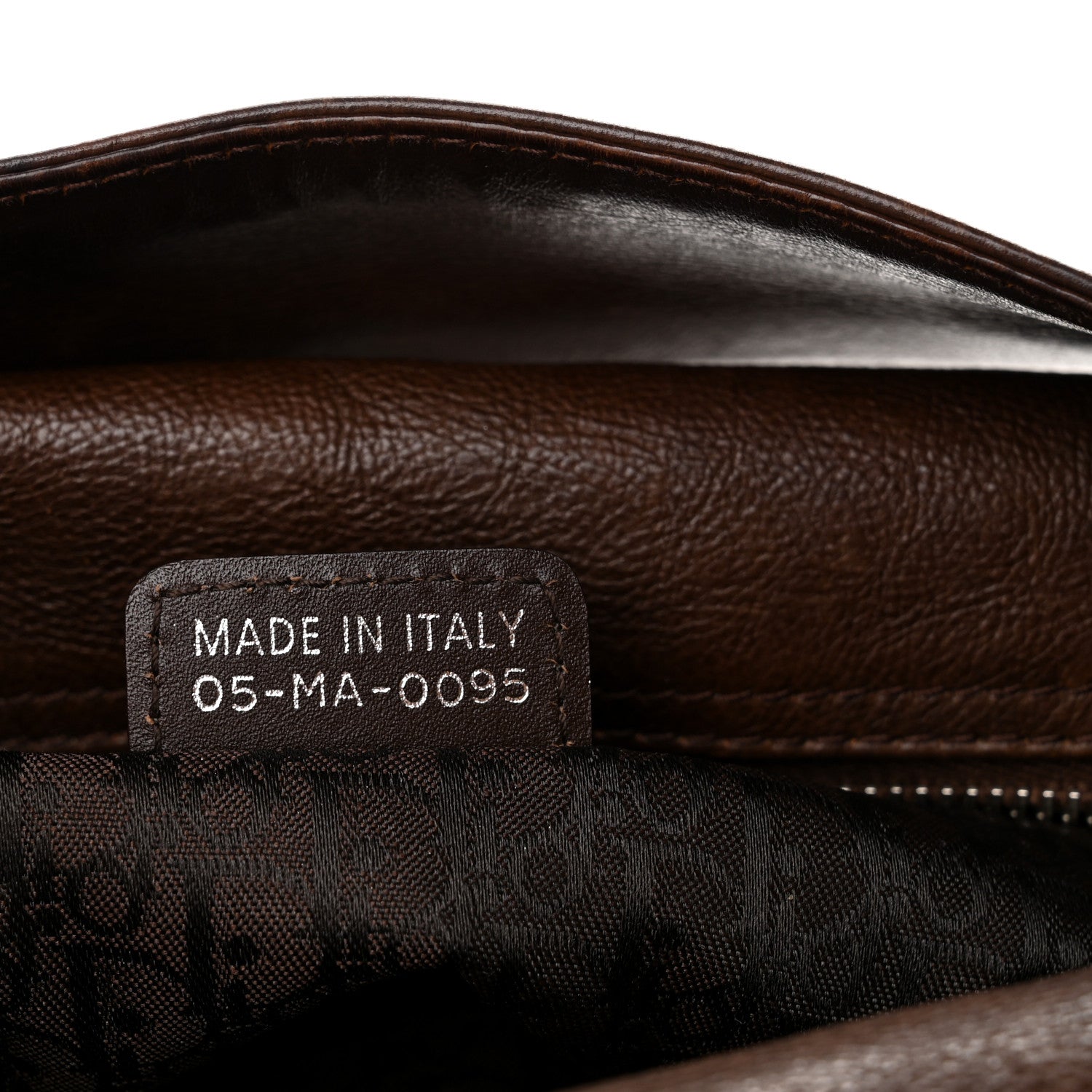Christian Dior Calfskin Flight East West Bag Brown 6 of 11
