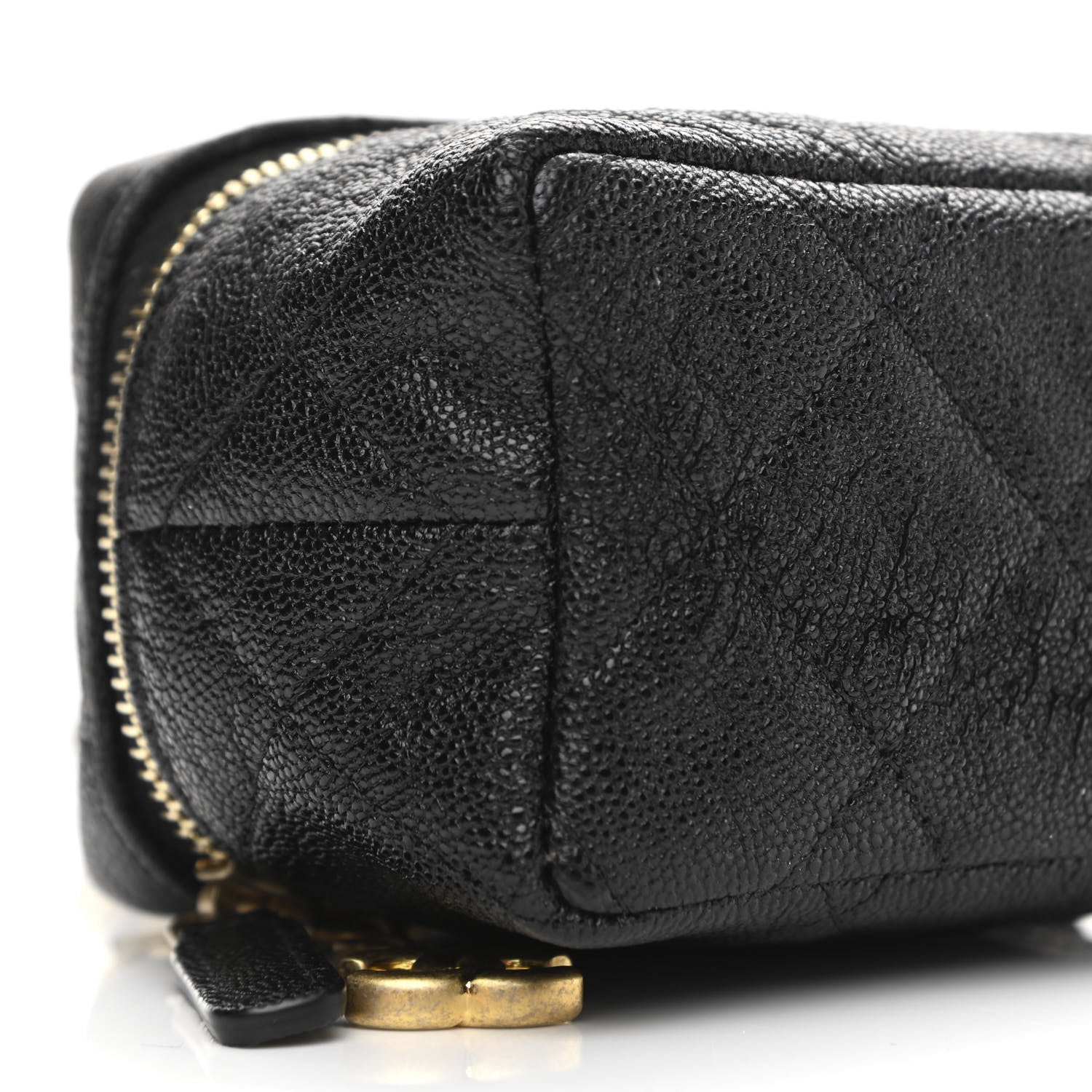 Chanel Caviar Quilted Mini Top Handle Vanity With Chain Black 8 of 9