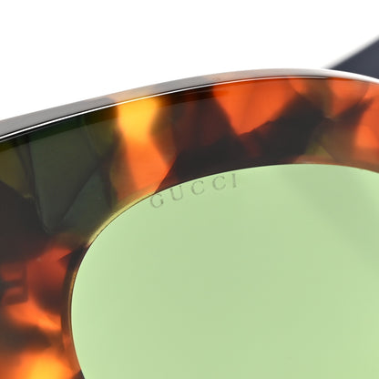 Gucci Acetate Oversized Rectangle Frame Web Sunglasses GG 0275/S Tortoise 7 of 8