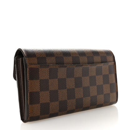 Louis Vuitton Damier Ebene Sarah Wallet NM 3 of 11