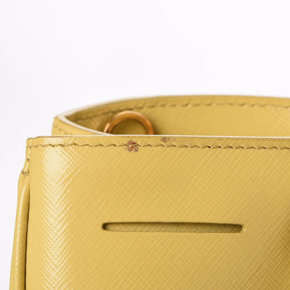 Prada Saffiano Vernice Tote Ananas 11 of 12