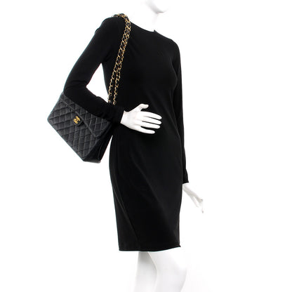 Chanel Caviar Quilted Jumbo Single Flap Black 3 of 14