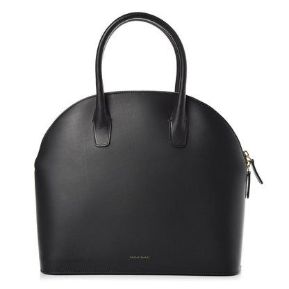 Mansur Gavriel Calfskin Top Handle Rounded Bag Black Flamma 1 of 11