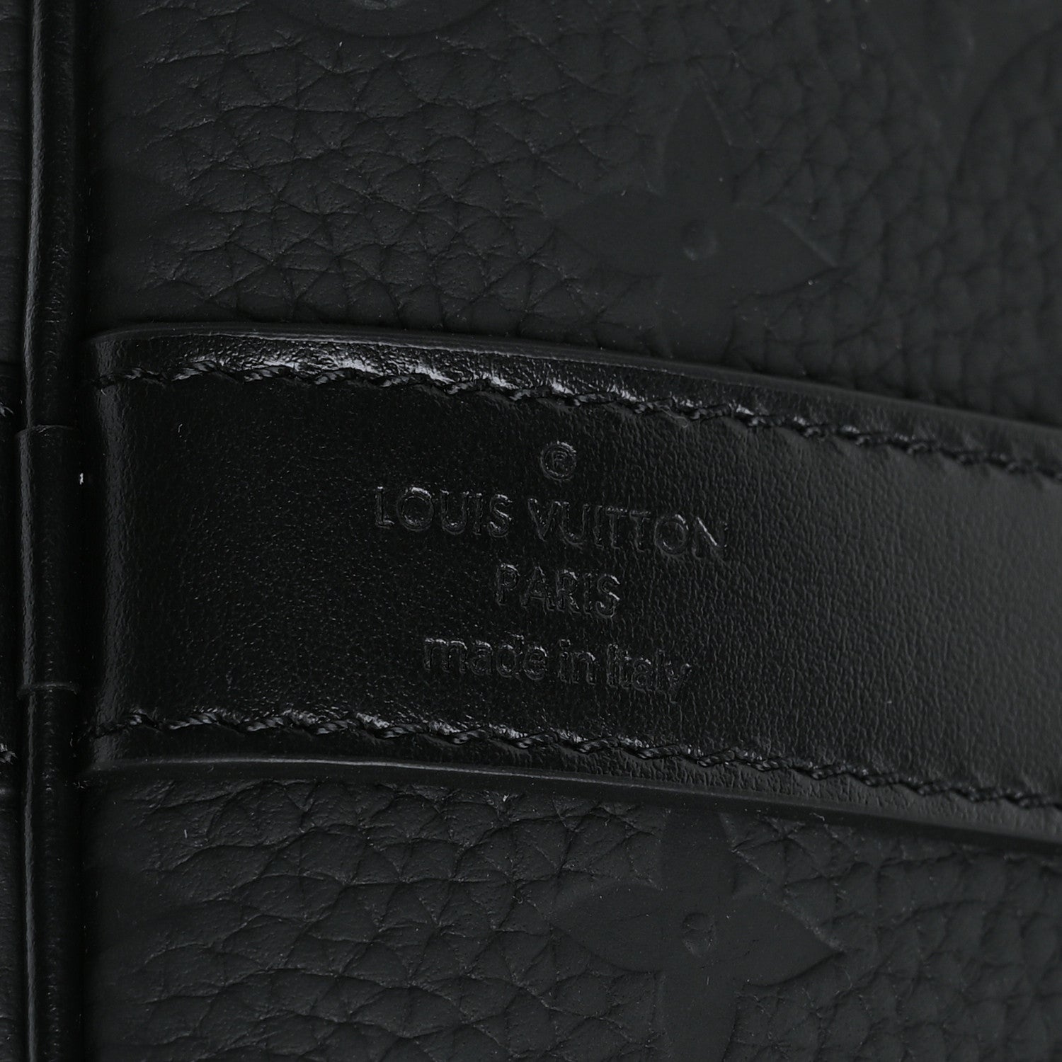 Louis Vuitton Taurillon Monogram Keepall Bandouliere 50 Black 6 of 10