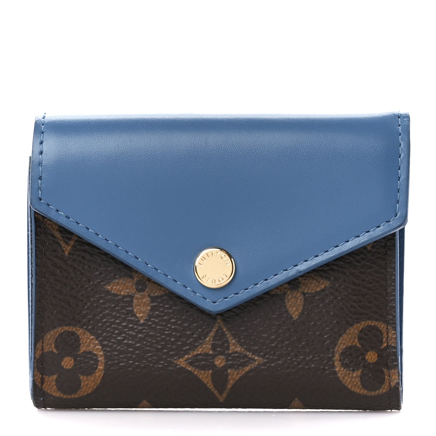 Louis Vuitton Monogram Zoe Wallet Blue Jean 1 of 10