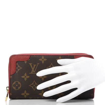 Louis Vuitton Monogram Retiro Zippy Wallet Cherry 2 of 9
