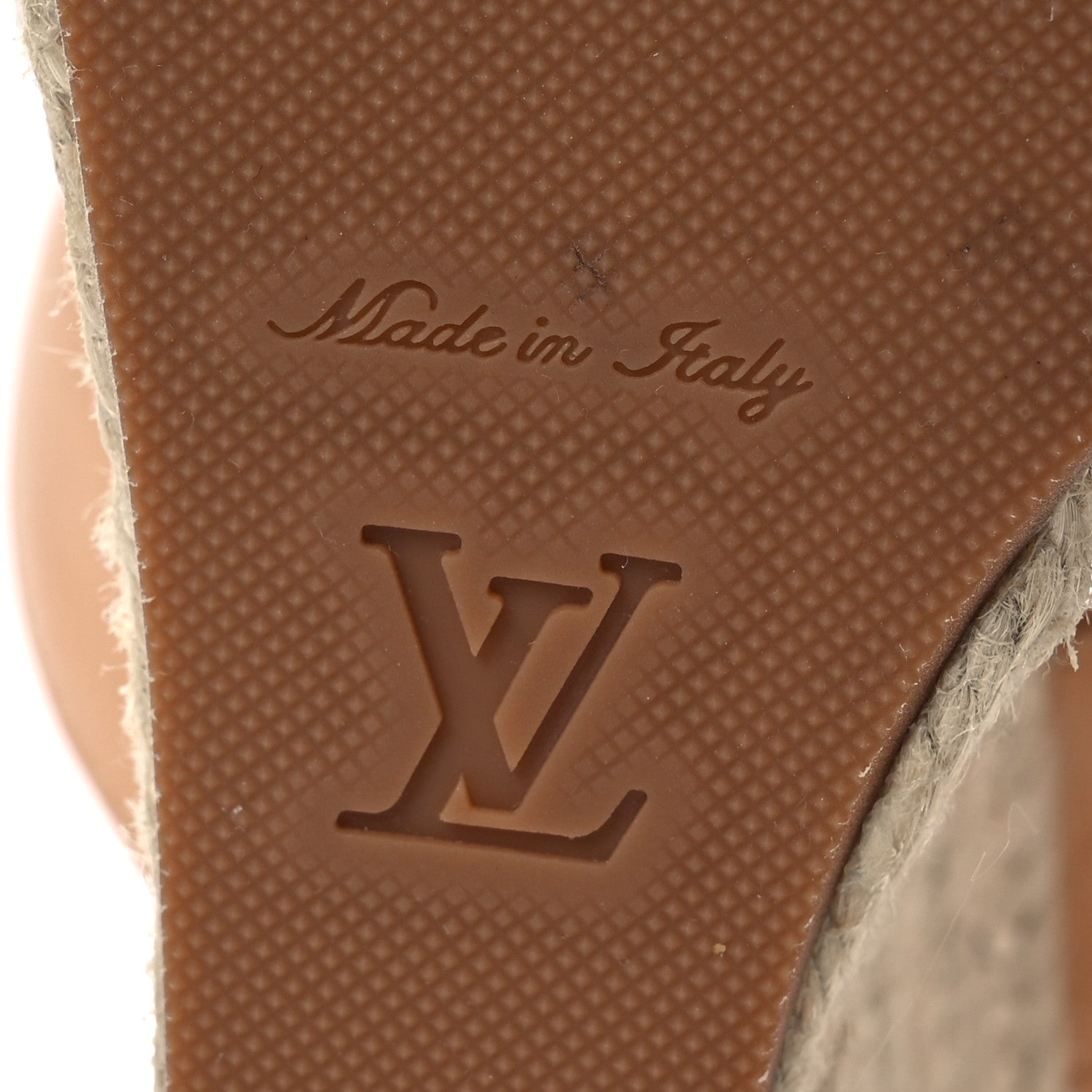 Louis Vuitton Damier Azur Starboard Wedges 38 Tan 8 of 13