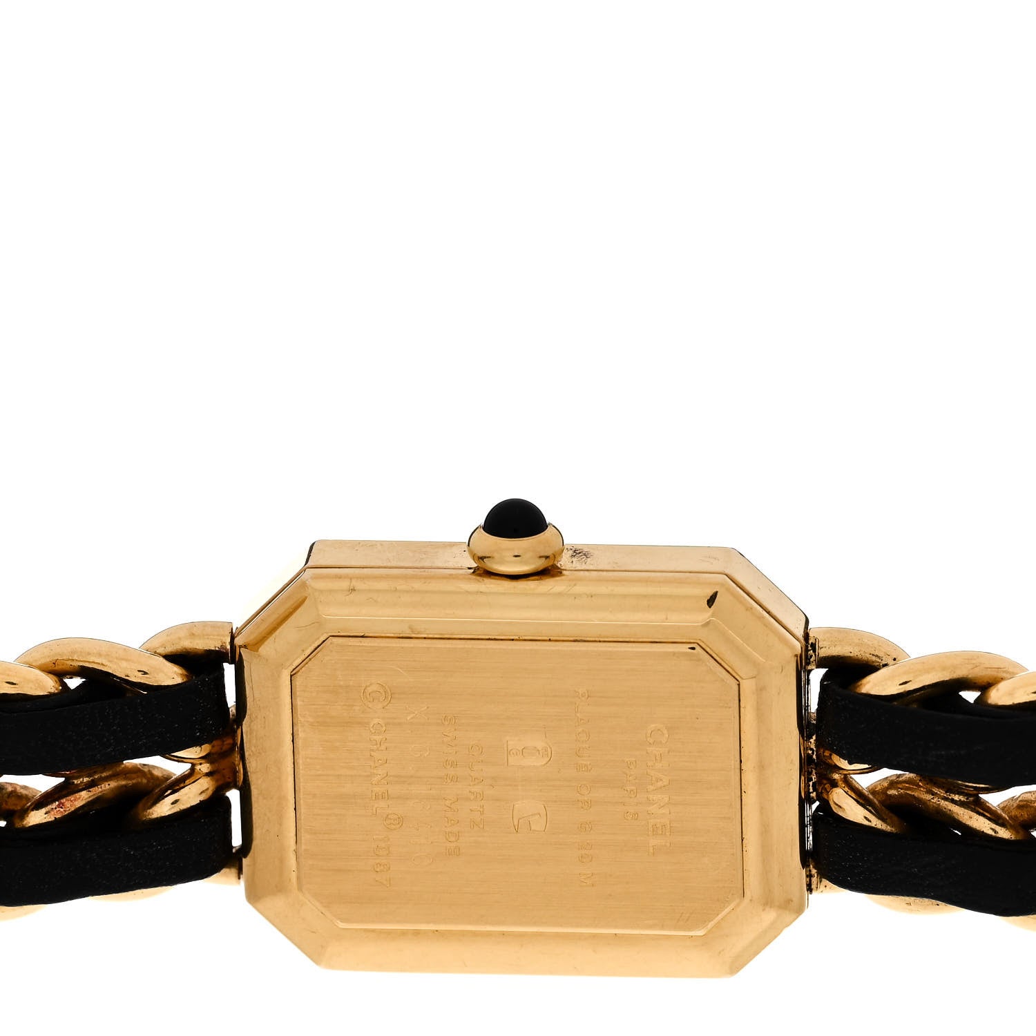 Chanel Stainless Steel Lambskin 20mm Chain Premiere Quartz Watch Gold XL 4 of 4