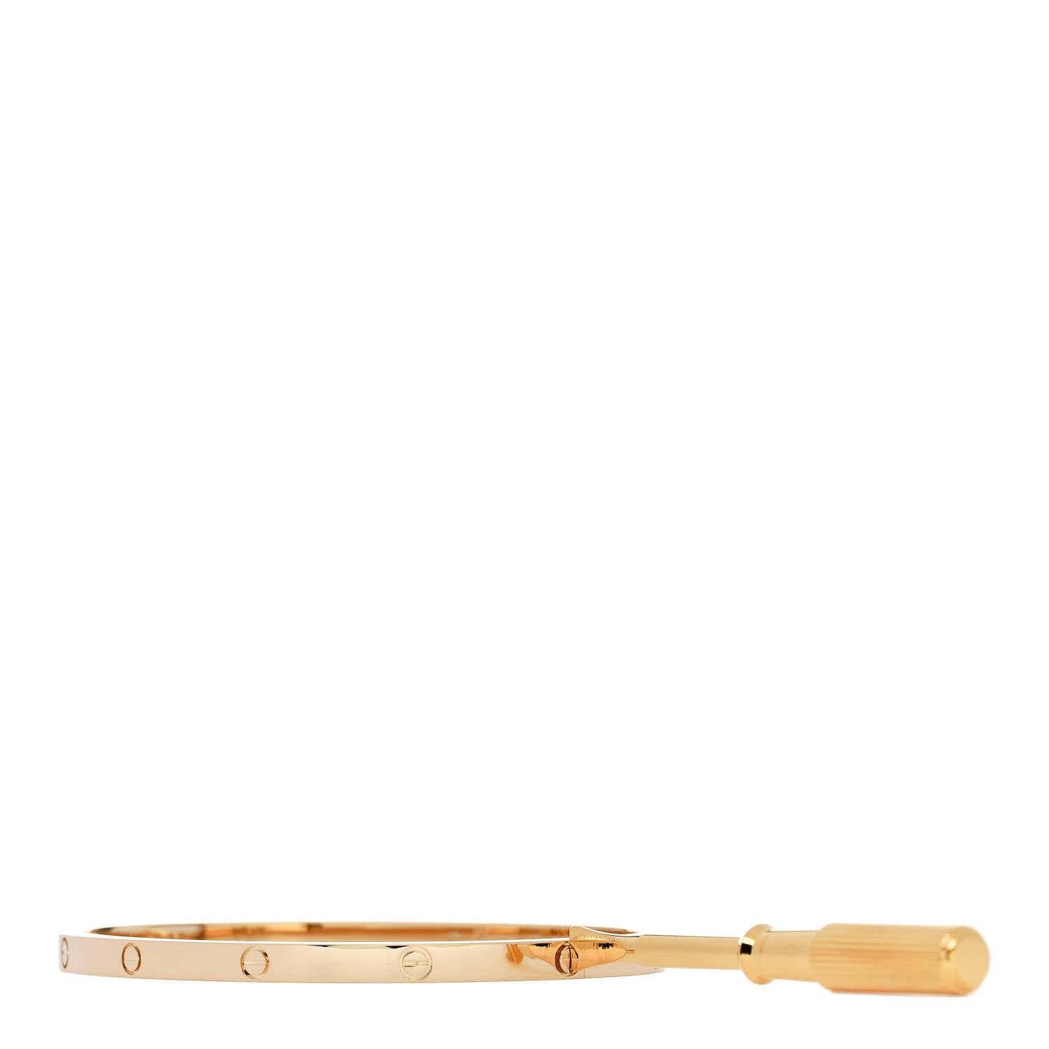Cartier 18K Yellow Gold Small LOVE Bracelet 17 3 of 8