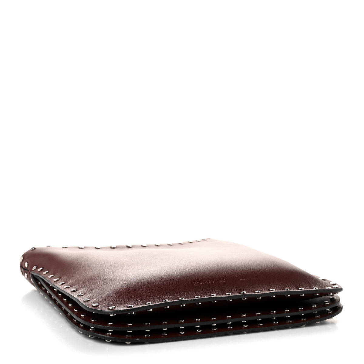 Soft Calfskin Studded Small Gig Bag Chestnut