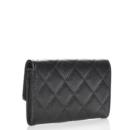Chanel Caviar Quilted Flap Card Holder Black 3 of 8