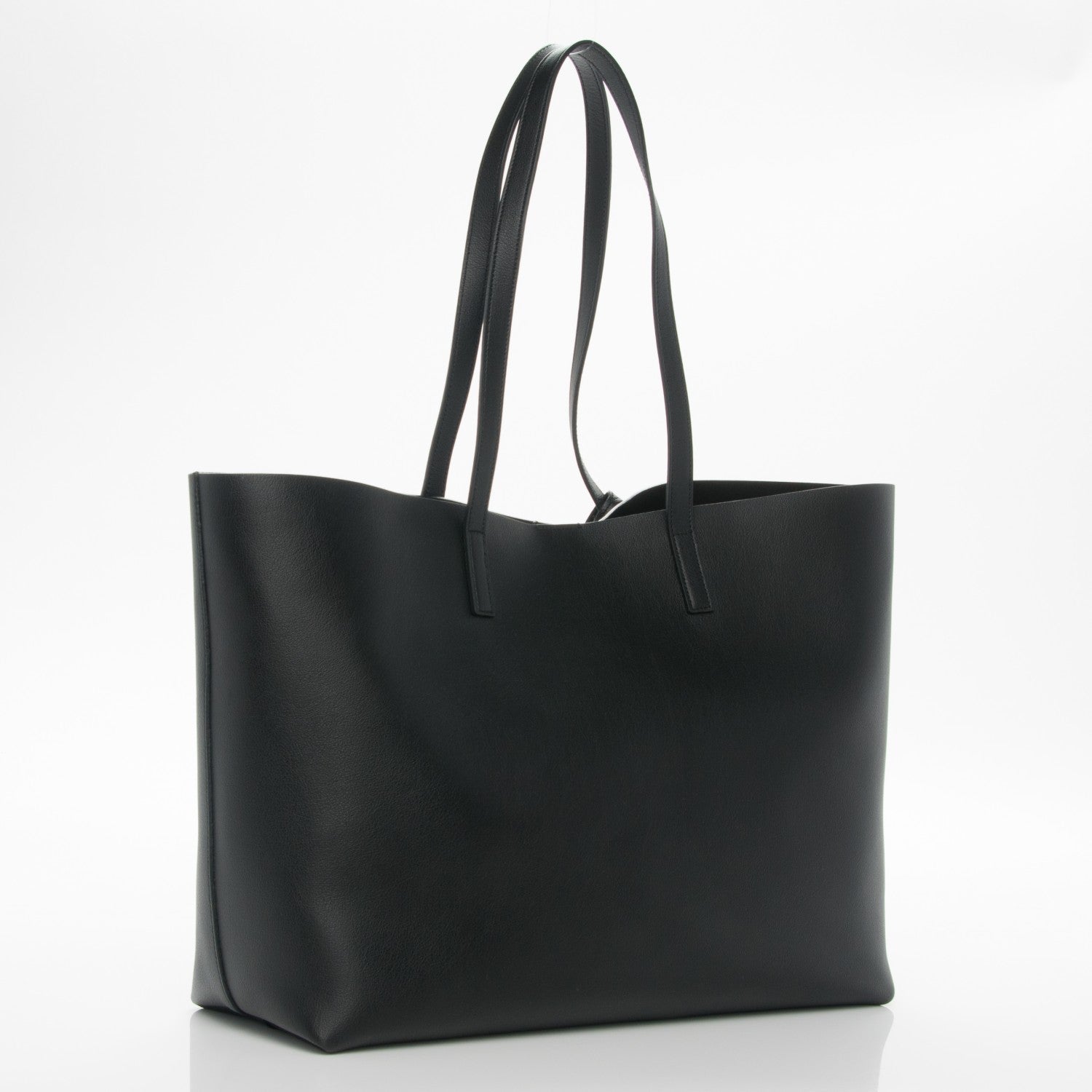 Saint Laurent Calfskin Large Shopping Tote Black 3 of 7