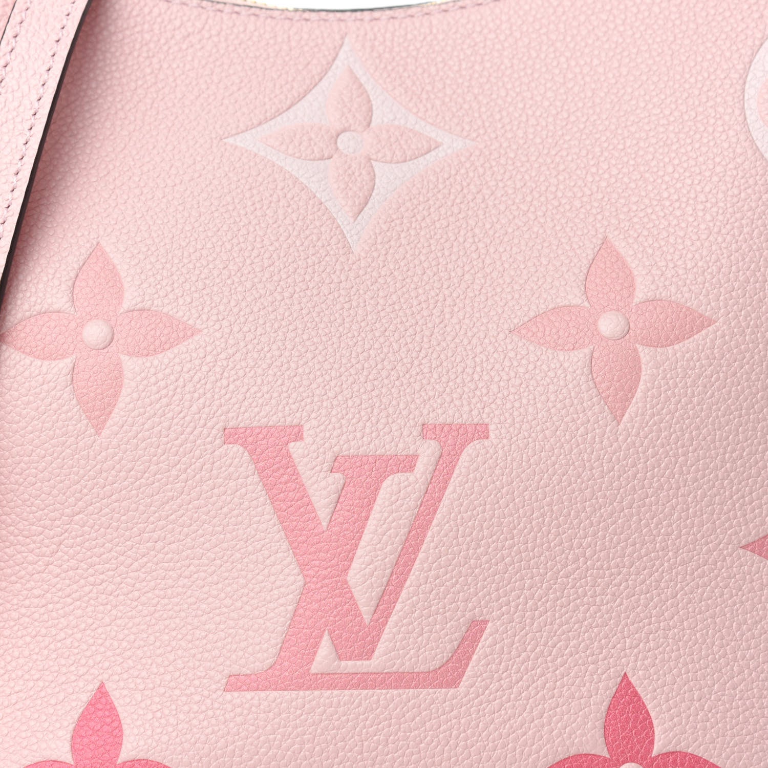 Louis Vuitton Empreinte Monogram Giant By The Pool Marshmallow Hobo PM Bouton De Rose 10 of 10