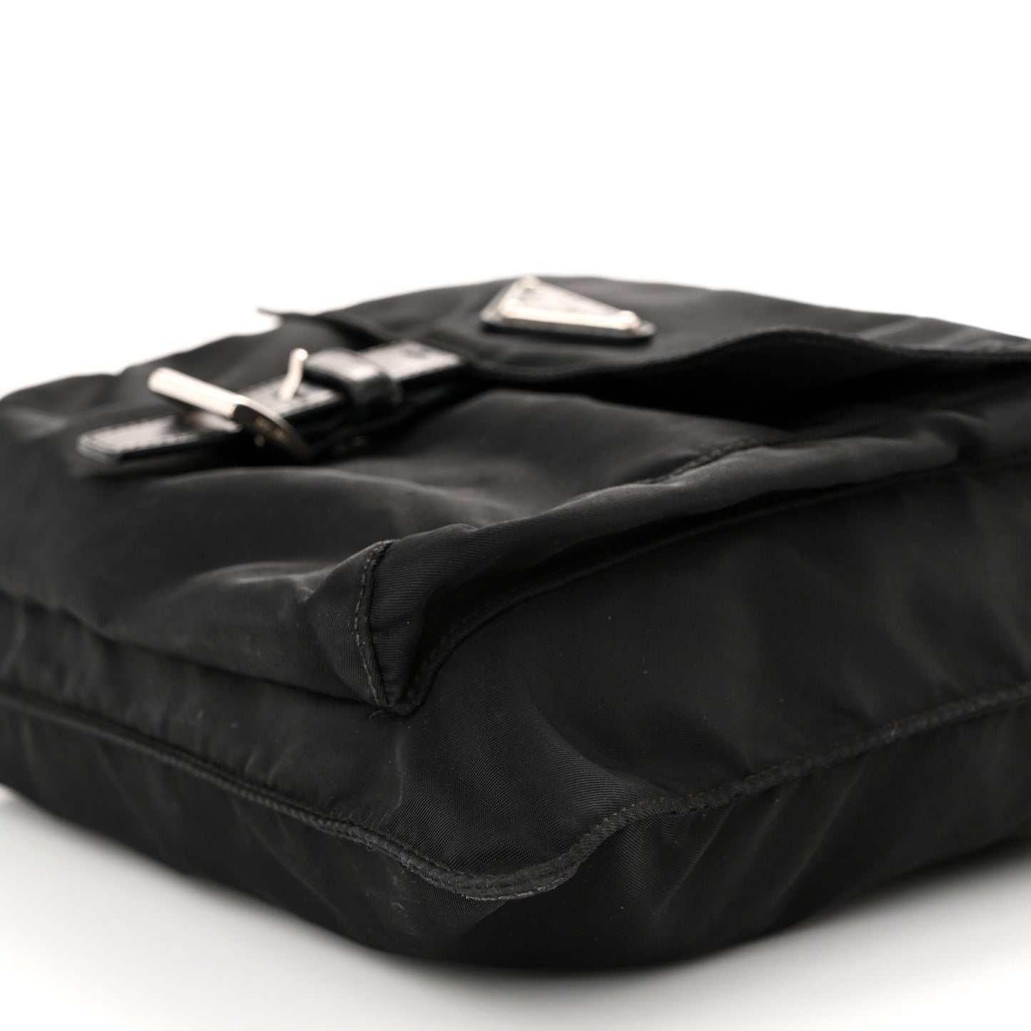 Tessuto Nylon Messenger Bag Black