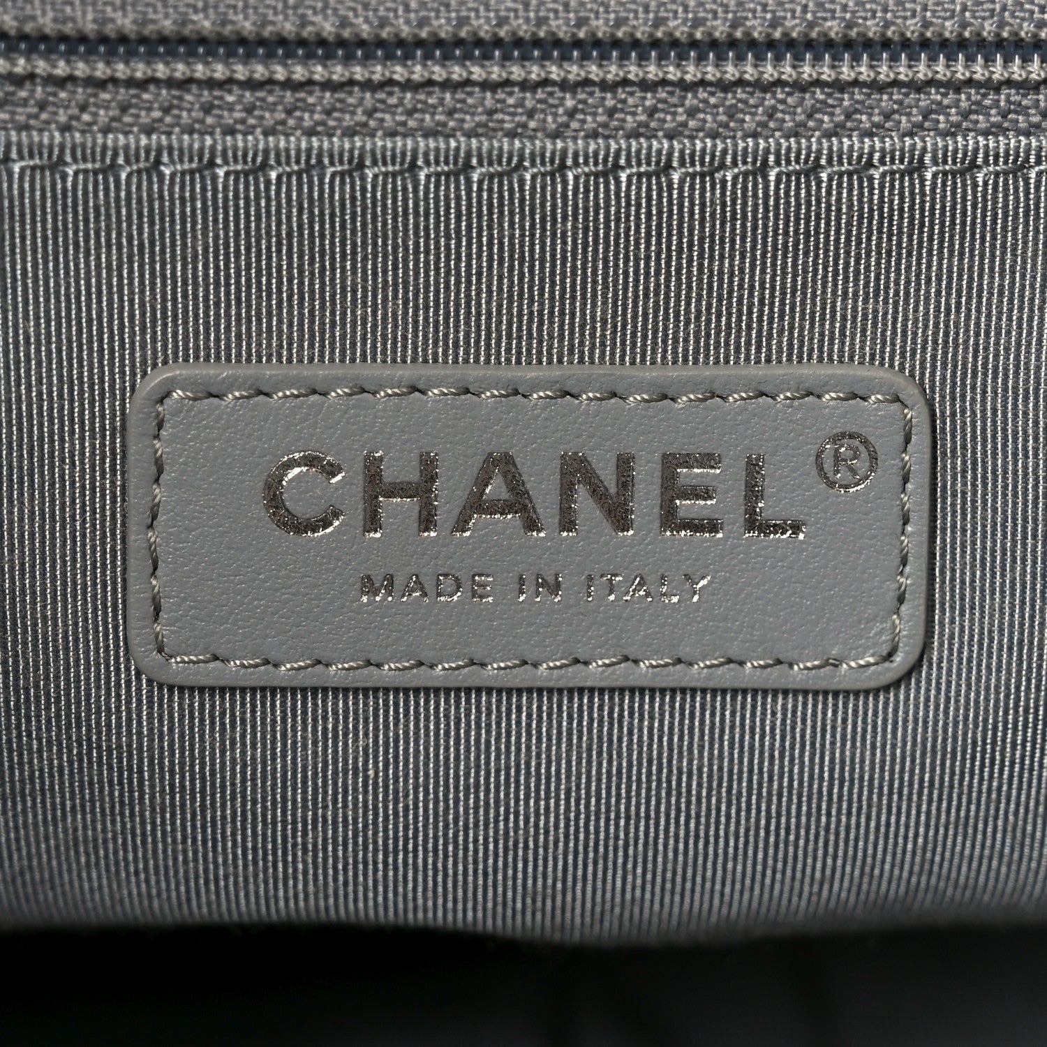 Chanel Metallic Crumpled Calfskin Chain 20s Signe Tote Silver 6 of 10