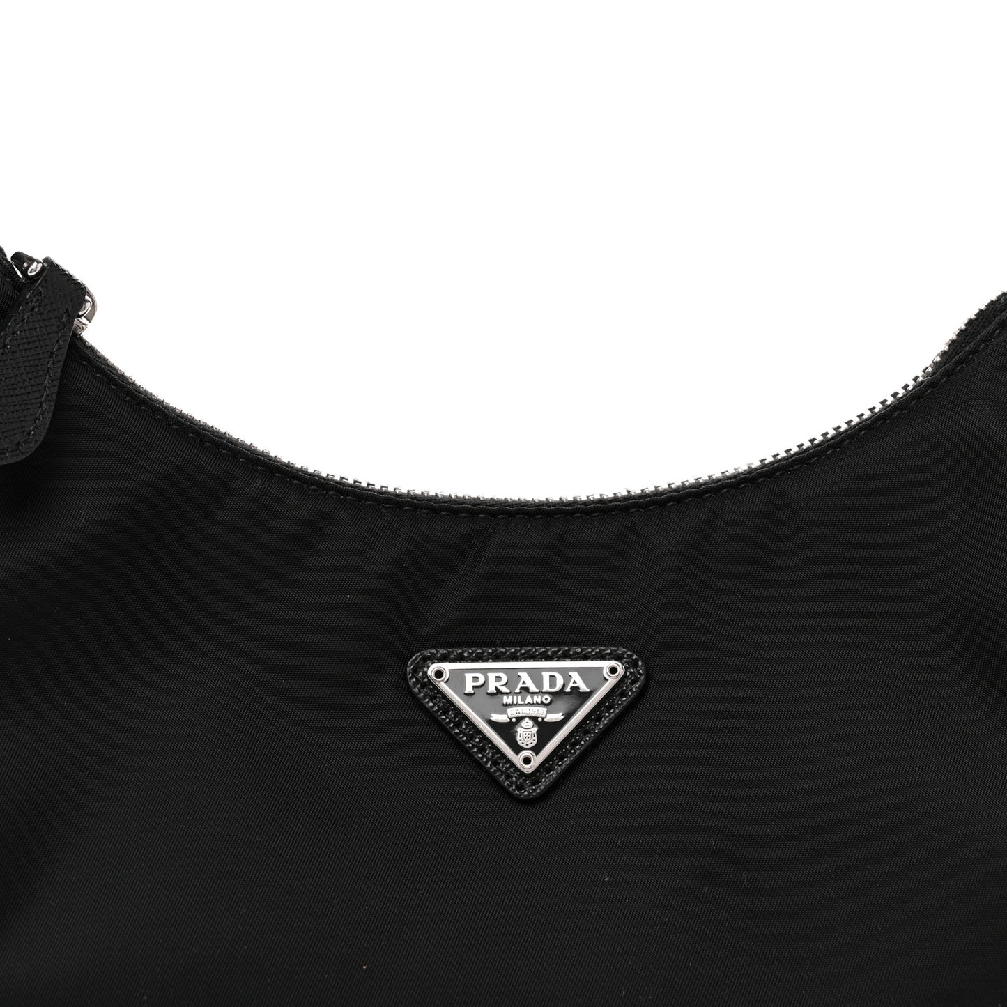 Tessuto Nylon Saffiano Mini Re-Edition 2005 Bag Black