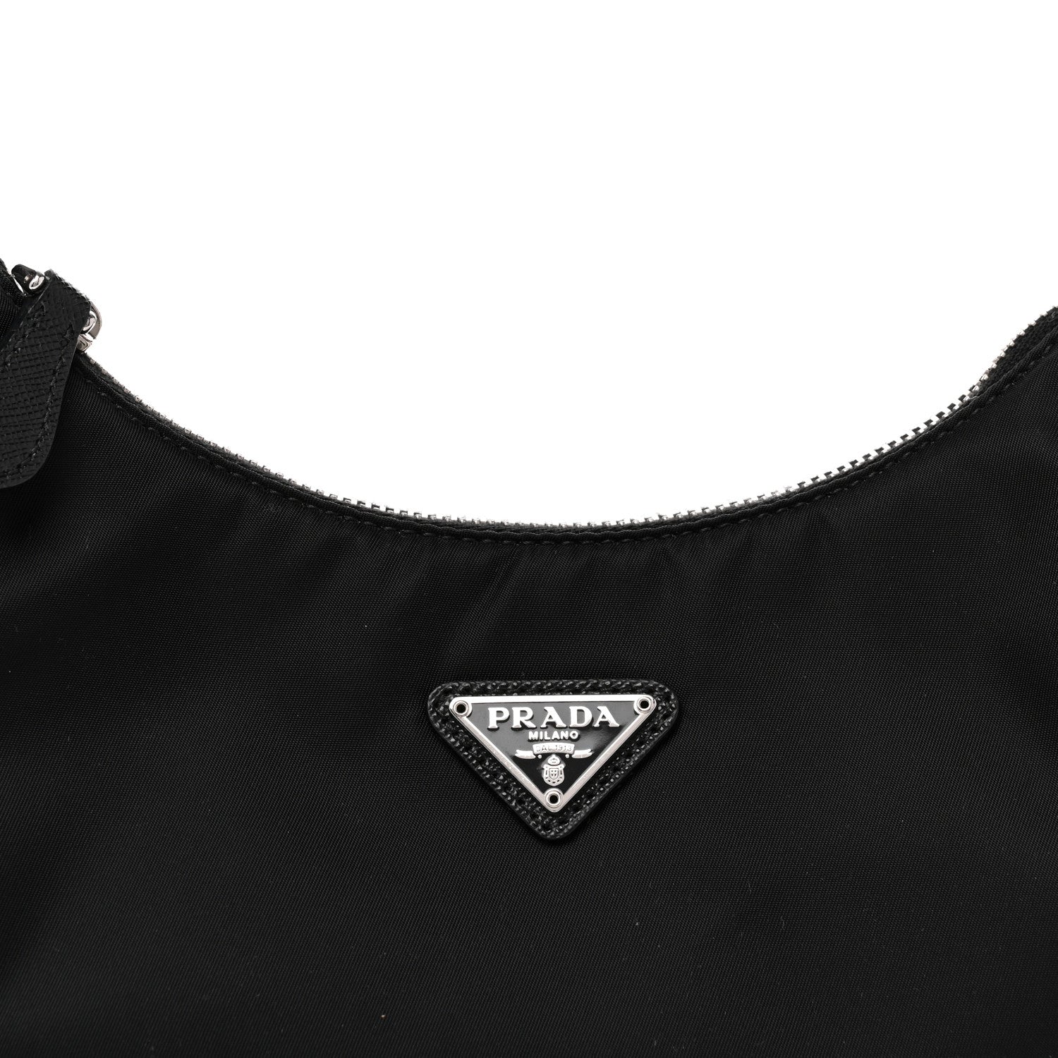 Prada Tessuto Nylon Saffiano Mini Re-Edition 2005 Bag Black 8 of 10