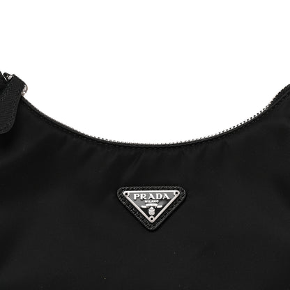 Prada Tessuto Nylon Saffiano Mini Re-Edition 2005 Bag Black 8 of 10