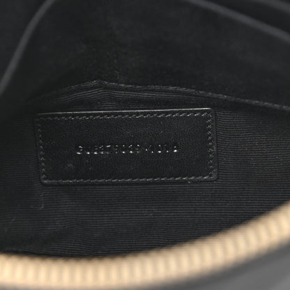 Saint Laurent Calfskin Matelasse Chevron Monogram A5 Wristlet Black 6 of 11