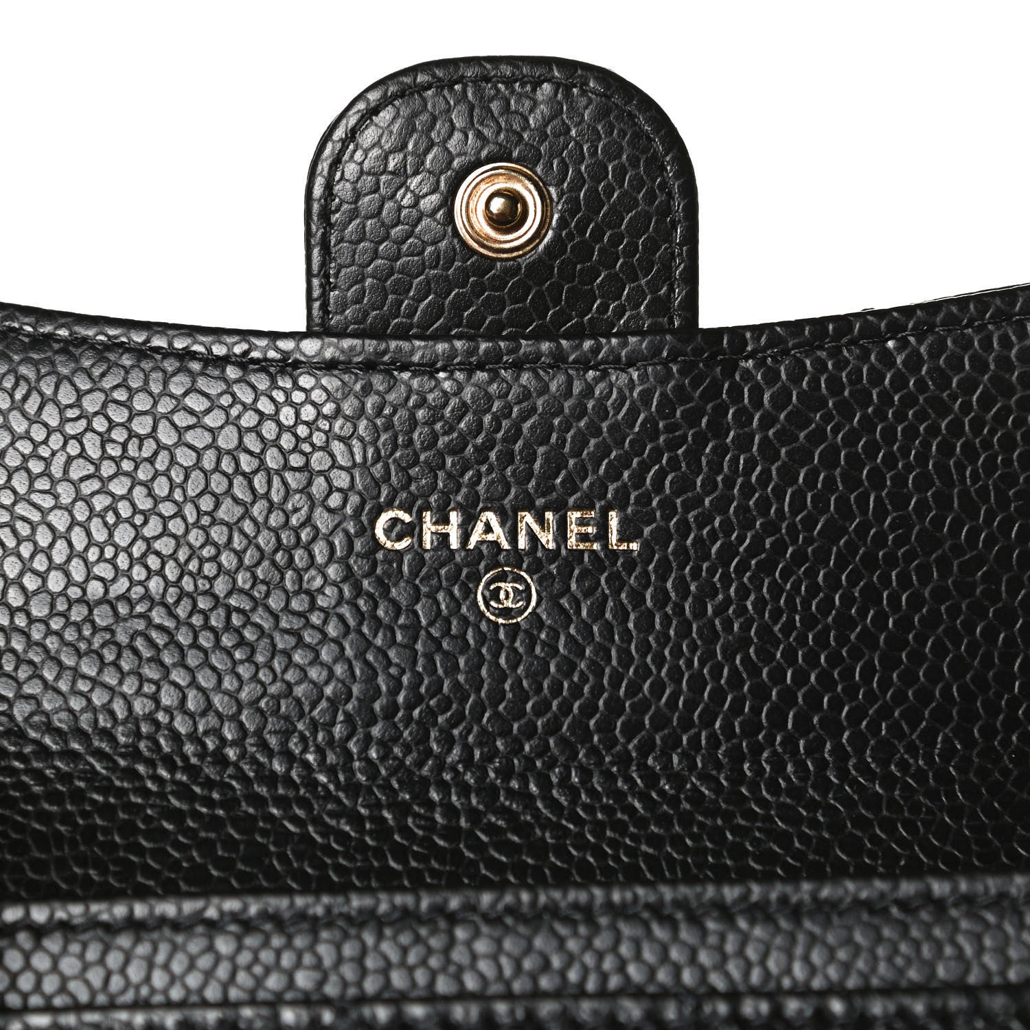 Chanel Caviar Quilted Flap Card Holder Wallet Black 8 of 11