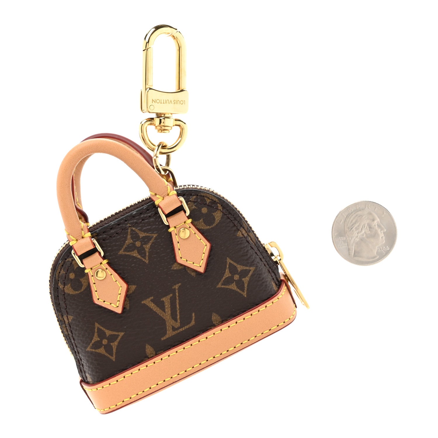 Louis Vuitton Monogram Micro Alma Bag Charm 2 of 5