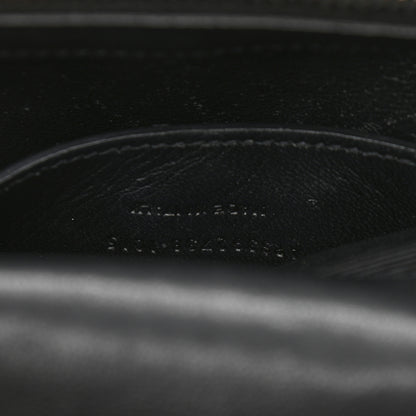 Saint Laurent Sheepskin Matelasse Chevron Monogram Large College Satchel Black 13 of 17
