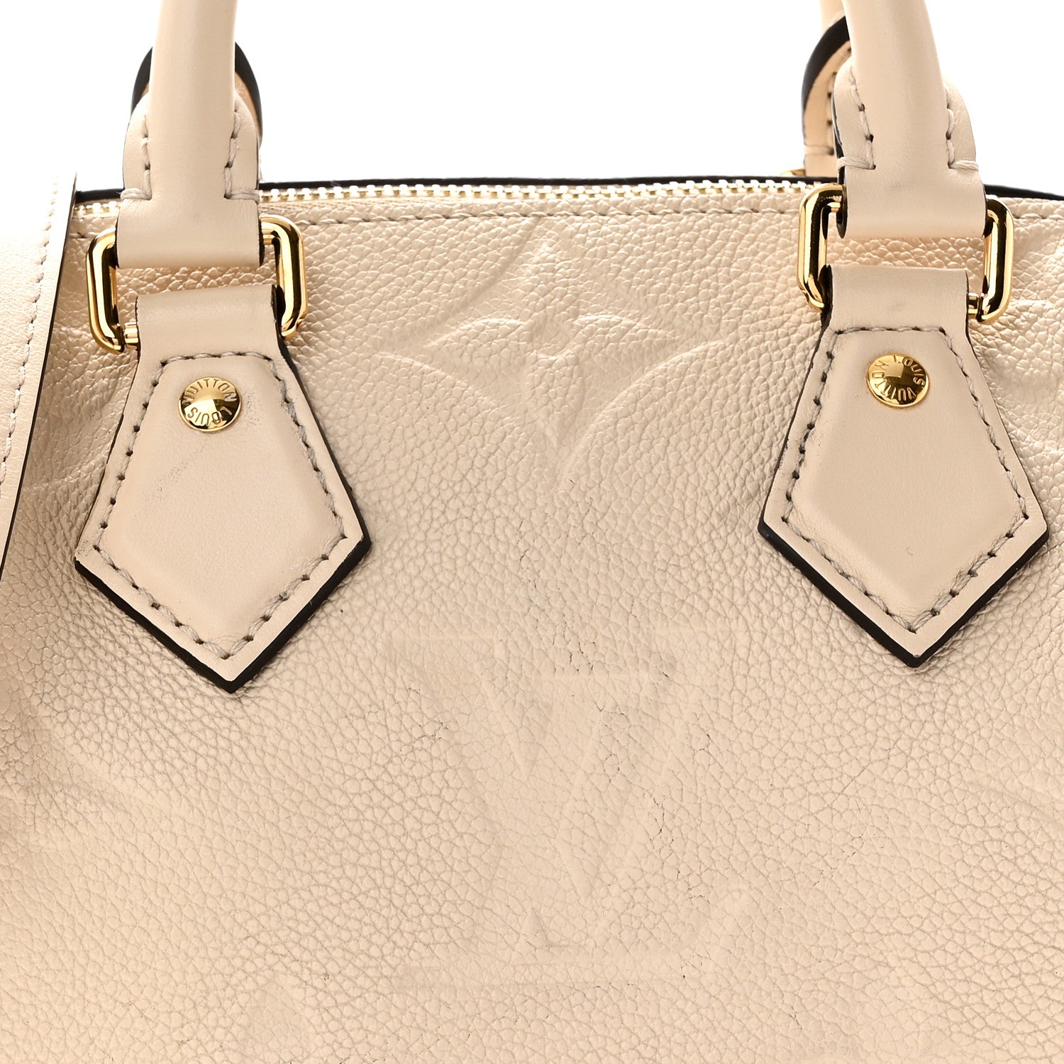 Louis Vuitton Empreinte Monogram Giant Speedy Bandouliere 20 Creme 7 of 9