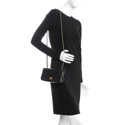 Chanel Lambskin Quilted Mini Flap Black 2 of 7
