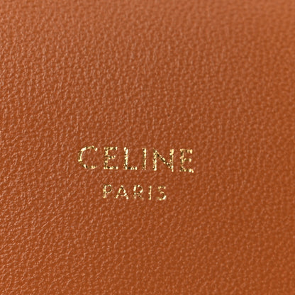 Celine Triomphe Canvas Lambskin Phone Pouch With Flap White Tan 6 of 13