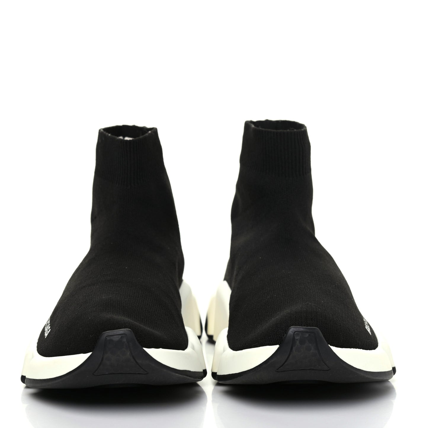 Neoprene Knit Womens Speed Sneakers 39 Black White