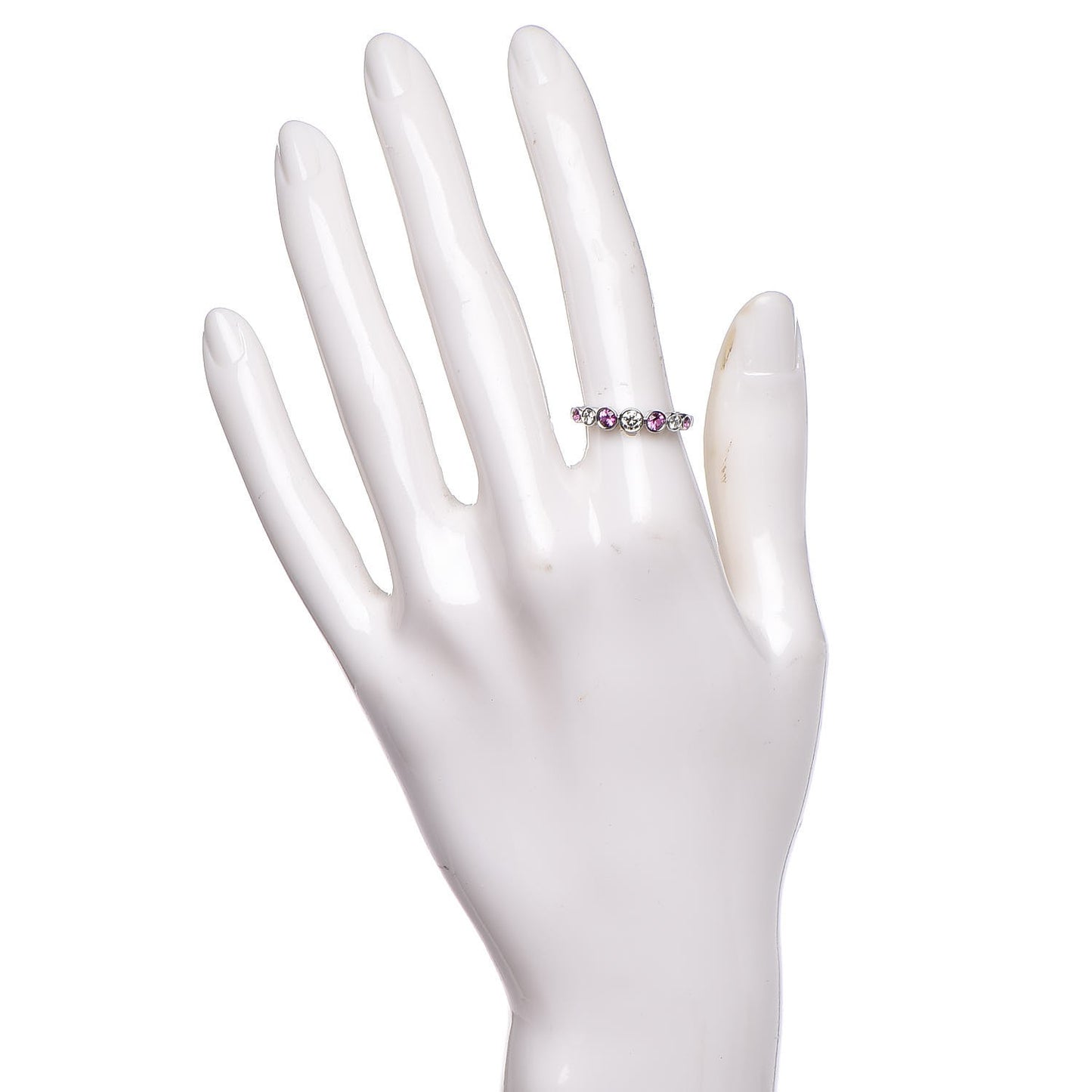 Platinum Diamond Pink Sapphire Jazz Ring 50.6 5.5