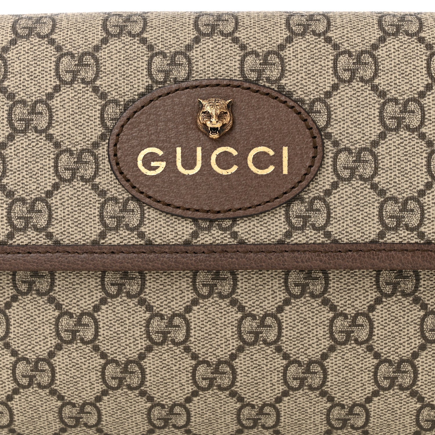 Gucci GG Supreme Monogram Neo Vintage Web Belt Bag Brown 8 of 10