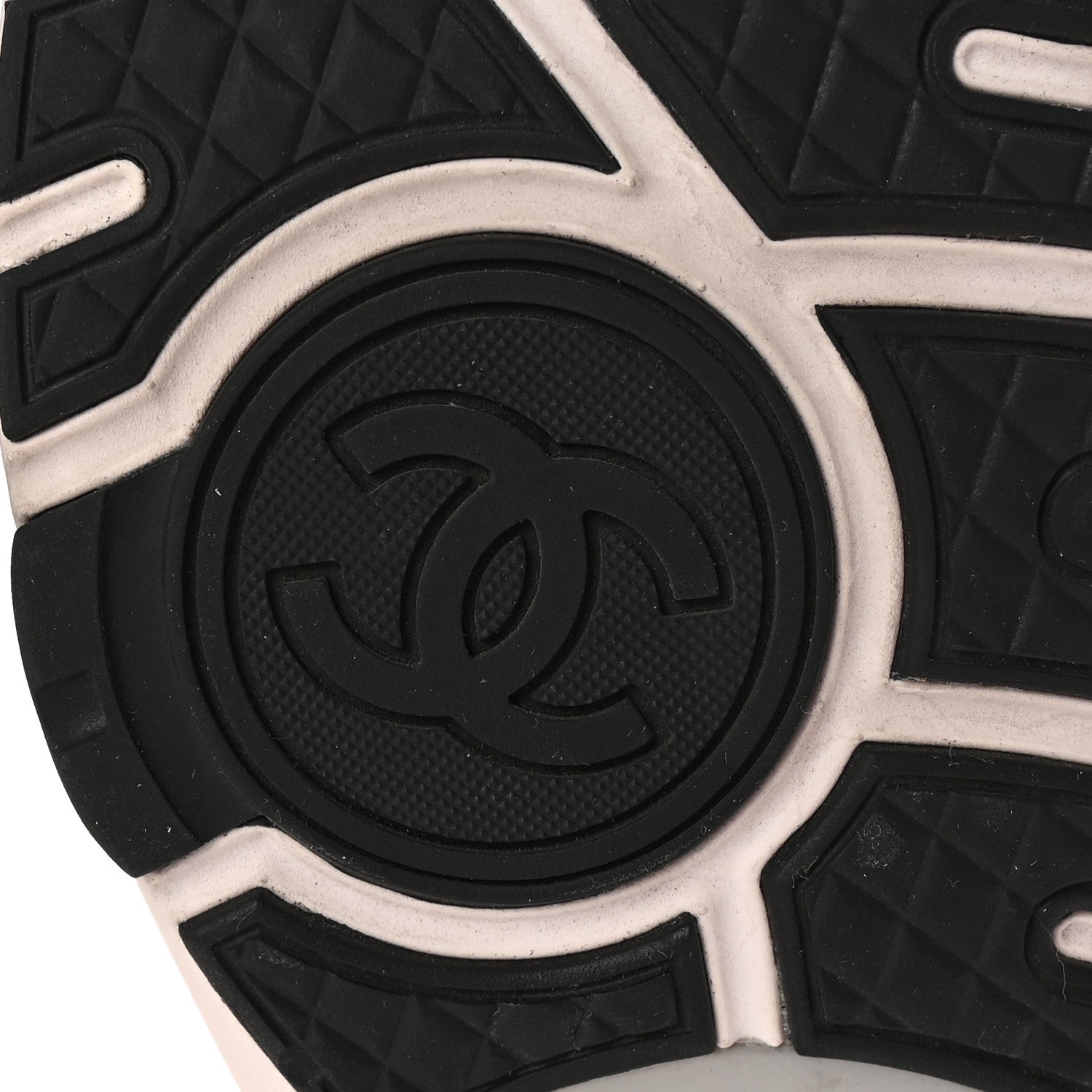 Chanel Nylon Lambskin Suede Calfskin CC Sneakers 40 Pink White Black 7 of 10