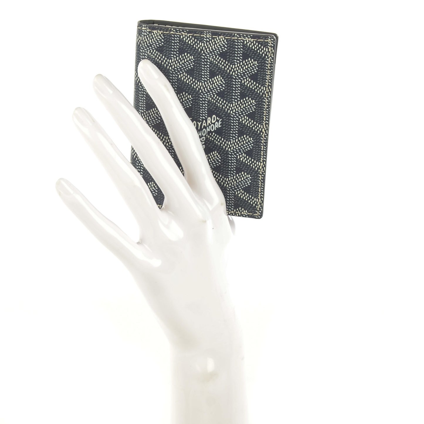 Goyardine Saint Marc Folding Card Case Grey
