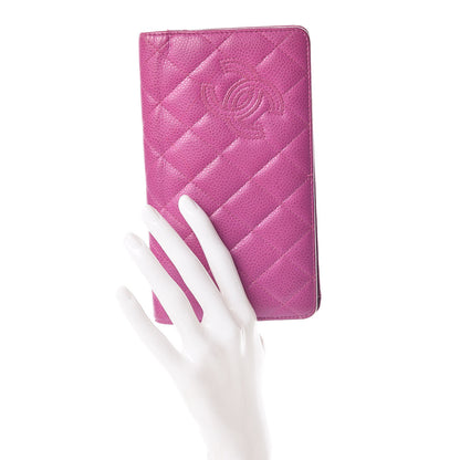 Chanel Caviar Quilted Yen Wallet Pink 2 of 20